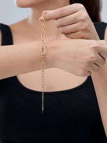 Triplet Oval Link Chain Bracelet