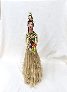 Palak Saxena Charming Handcrafted Jute Doll – Eco-Friendly Rustic Décor Gift for Home & Festive Display