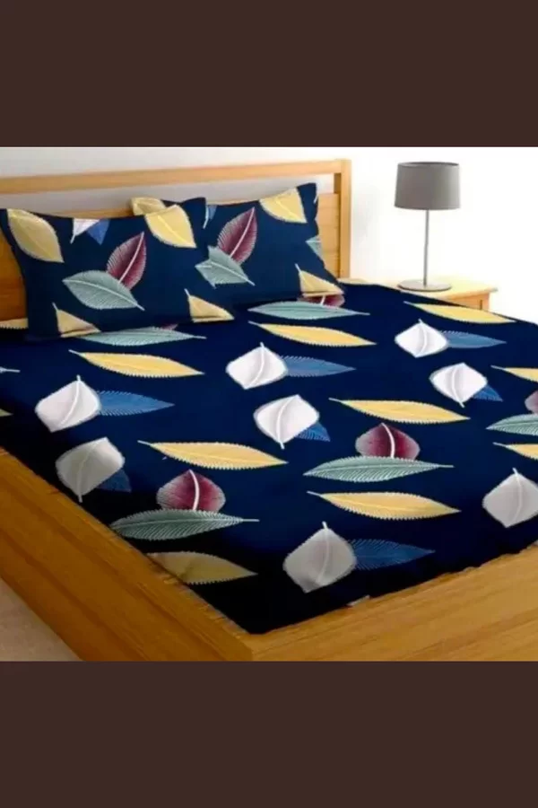 Aavya Queen Size Bedsheet | Abstract Print | Soft Microfibre Fabric | Multi-Color | Premium Bedding Set