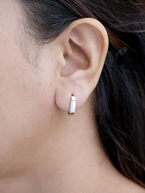 U Huggie Earrings