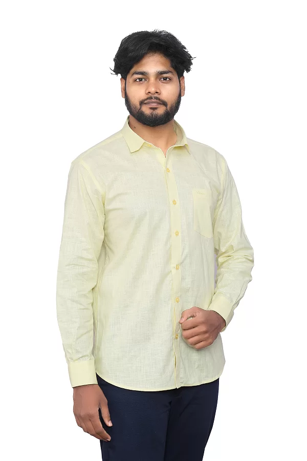 cotton linen mens formal shirt